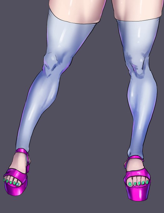 がんばって塗ろう!と思うとなんか脚がマッシヴになっていくに… 