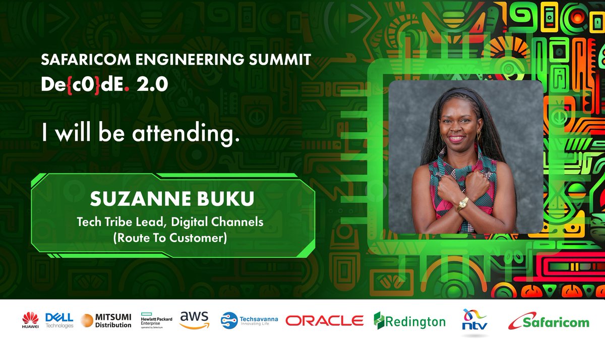 Join us at the Safaricom Engineering Summit on 11th &amp; 12th Oct, where we will connect, learn and network with industry professionals. I will be in attendance. Will you?

#SafaricomEngineeringSummit
#DigitalTransformation #Innovation