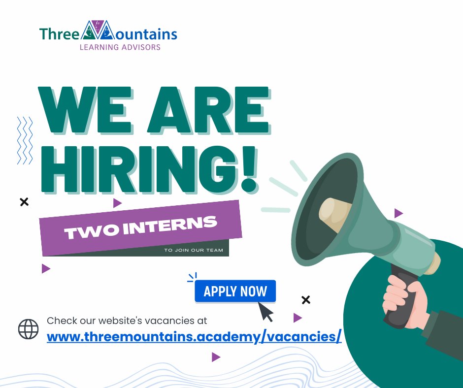 3Mountains__'s tweet photo. Do you have a passion for eLearning development?

We are looking for two interns who can help us with our e-learning projects. You will have an opportunity to learn, contribute, and gain valuable experience in the field.

To apply, click here: https://t.co/yVRe3HT0kb https://t.co/mqOmw0HNFb