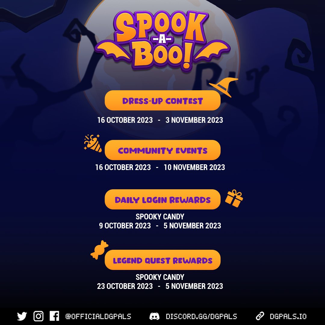 Back in full effect for Spooky season. 
While <a href="/OfficialDgpals/">D.G.Pals</a> continue to build, they have some fun activities and events planned for the season. Stop by the discord and get involved for your chance to earn, learn and grow with a community that specializes in fun and good vibes.