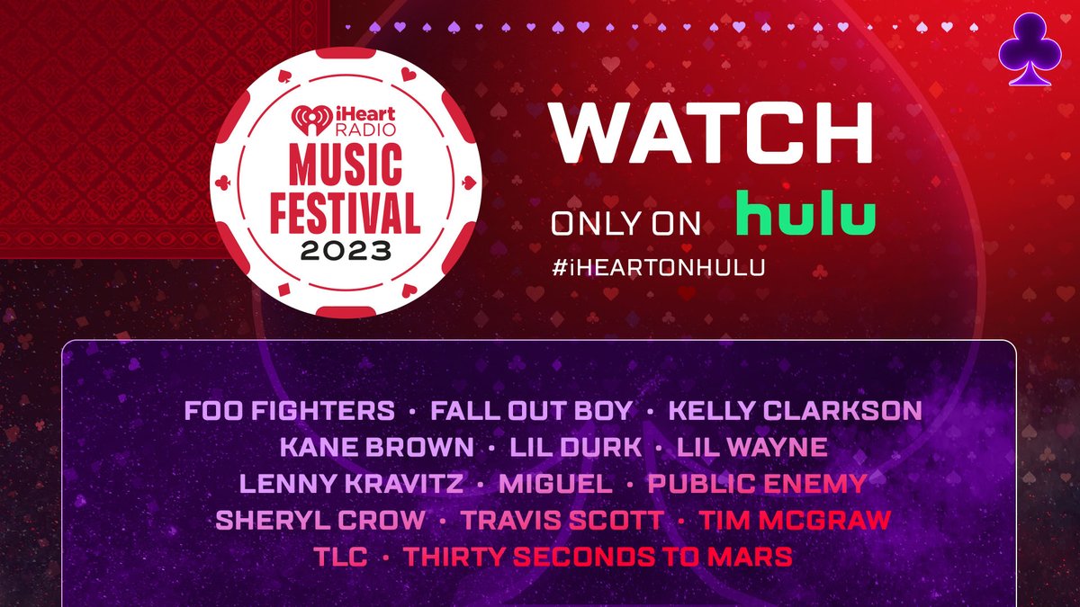 Have FOMO about our iHeartRadio Music Festival? 👀 Well now you can watch all the best moments for a limited time! ❤️‍🔥 Stream now on @Hulu. #iHeartOnHulu