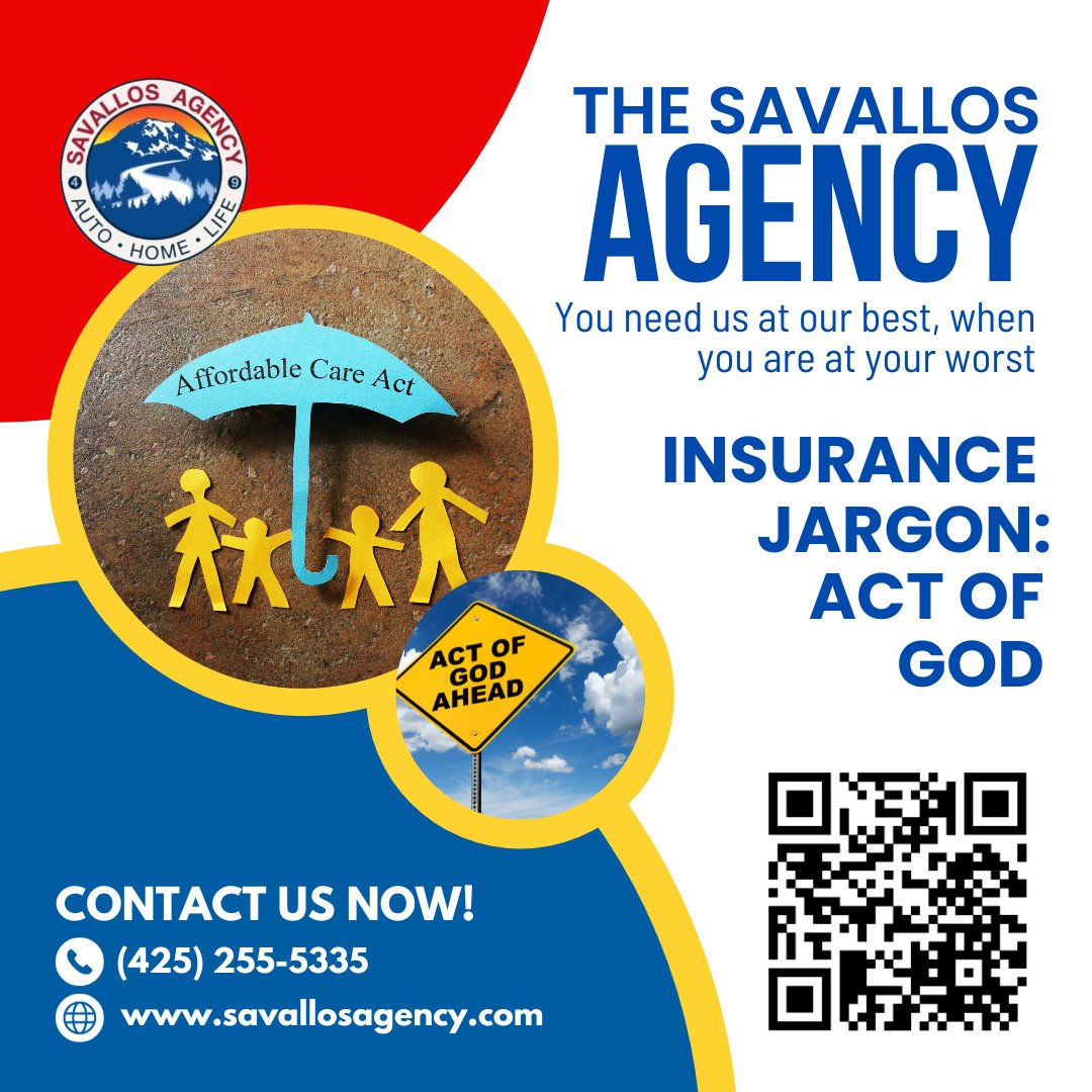 juan_agency's tweet image. It’s Jargon Tuesday! 

Today's Jargon is Act of God!

Contact The Savallos Agency today!

#variablelifeinsurance #renterinsurance #fireinsurance #liabilitymitigation #tacomafamily #tacomainsurance #generalinsurance #lifeinsuranceawareness #propertyadvice #financialfuture