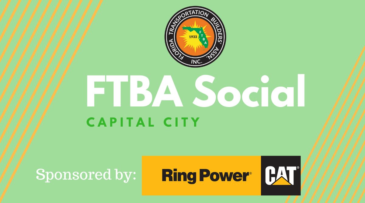 Join us TONIGHT for the FTBA Capital City Social from 5-7 PM at Miller's Ale House in Tallahassee. A big thank you to @RingPowerCat for sponsoring this month's social. ow.ly/oRpn50PLa4h We look forward to seeing you there!