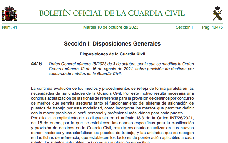 AUGC Fiscal y Fronteras (@augc_fiscal) on Twitter photo Publicado en BOGC 41 de 10/10/2023 modificación OG 12/2021 de provisión de destinos por #ConcursoMeritos <a href="/AUGC_Comunica/">AUGC Guardia Civil 🇪🇸</a> <a href="/AUGC_ESPECIALID/">AUGC ESPECIALIDADES</a> Publicado en BOGC 41 de 10/10/2023 modificación OG 12/2021 de provisión de destinos por #ConcursoMeritos <a href="/AUGC_Comunica/">AUGC Guardia Civil 🇪🇸</a> <a href="/AUGC_ESPECIALID/">AUGC ESPECIALIDADES</a>