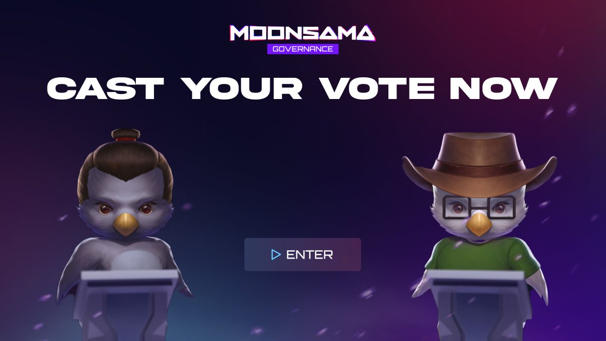 Moonsama and Exosama NFT holders!

There are 2 live votes on Moonsama's governance platform.

- Deploying Raresama on new networks
- Distributing crowdloan rewards on EXN

Make sure to cast your vote here: governance.moonsama.com