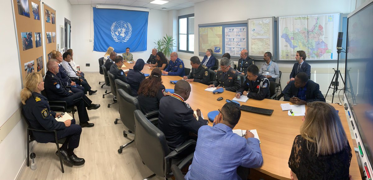 In #Brindisi to open the fifth United Nations Police Women Command Development Course, @UNPOL Adviser Comm'r Shahkar met with @chief_spc and her team to discuss current priorities including performance and gender initiatives. #A4P+