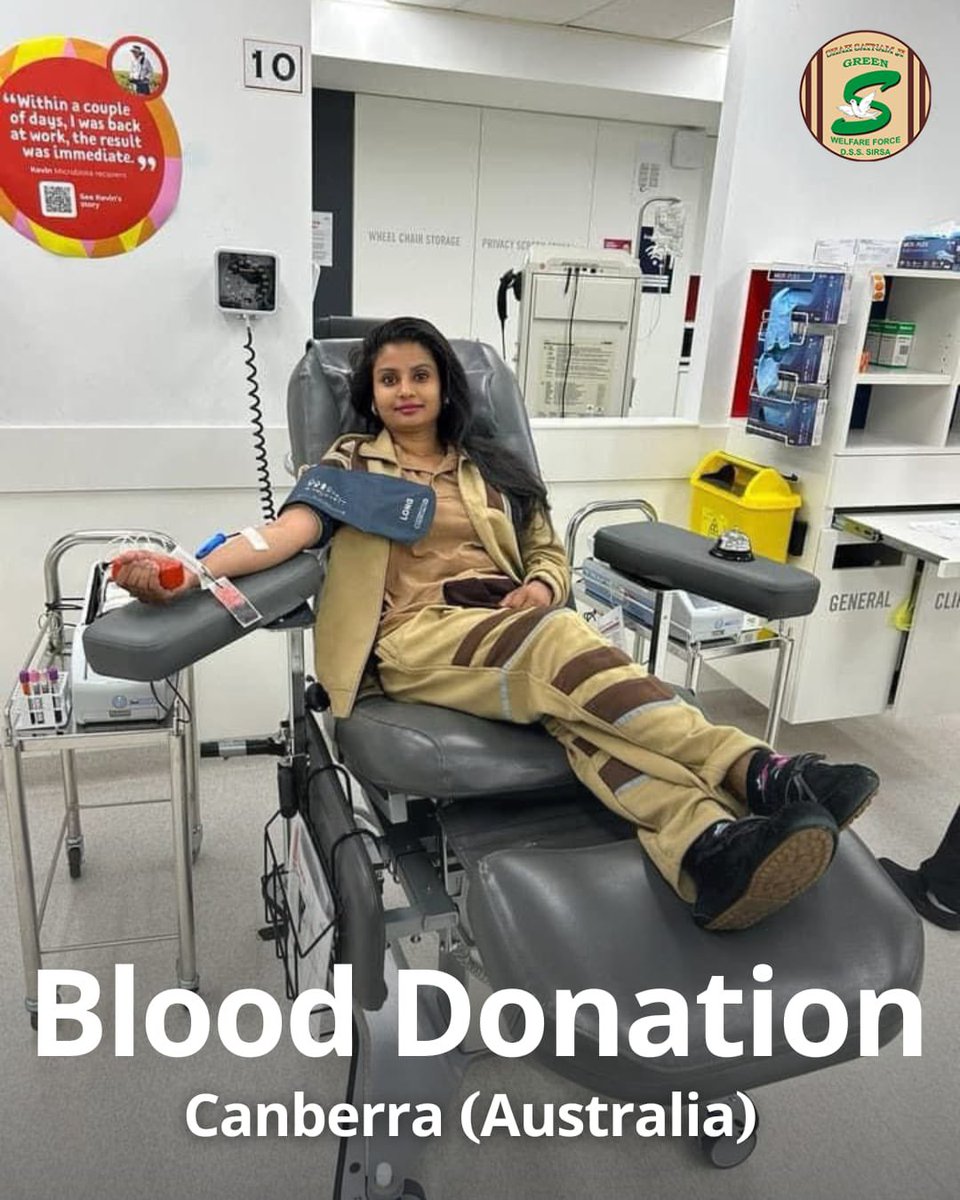 GreenSwelfares's tweet photo. Kudos to Shah Satnam Ji Green S Welfare Force Wing volunteers from Canberra, Australia🇦🇺for their noble act of donating🩸blood to patients in need. Their dedication shines bright, embodying the spirit of selfless service. Let's share their story and inspire more to contribute! #BloodDonation #TrueBloodPump #DeraSachaSauda