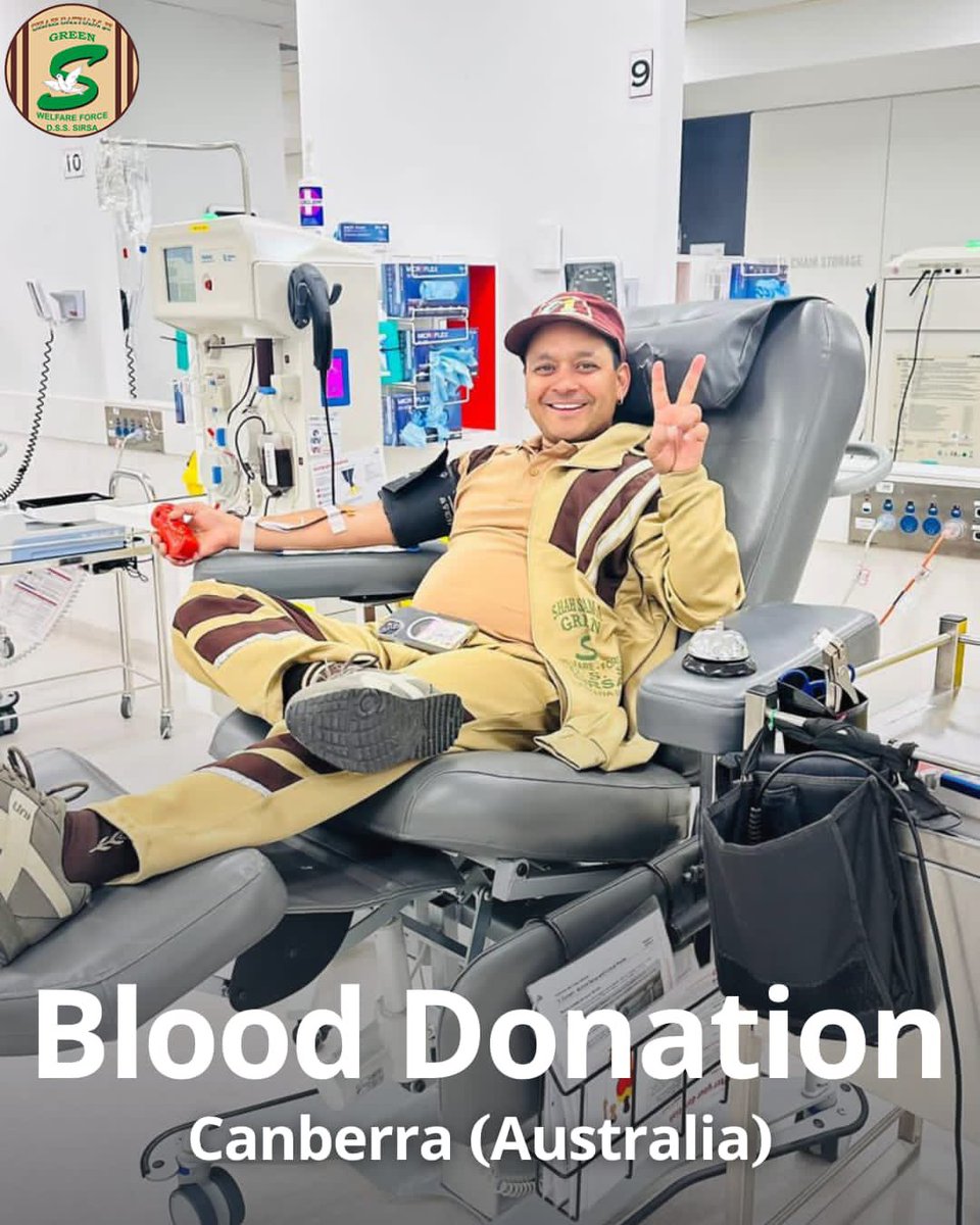 GreenSwelfares's tweet photo. Kudos to Shah Satnam Ji Green S Welfare Force Wing volunteers from Canberra, Australia🇦🇺for their noble act of donating🩸blood to patients in need. Their dedication shines bright, embodying the spirit of selfless service. Let's share their story and inspire more to contribute! #BloodDonation #TrueBloodPump #DeraSachaSauda