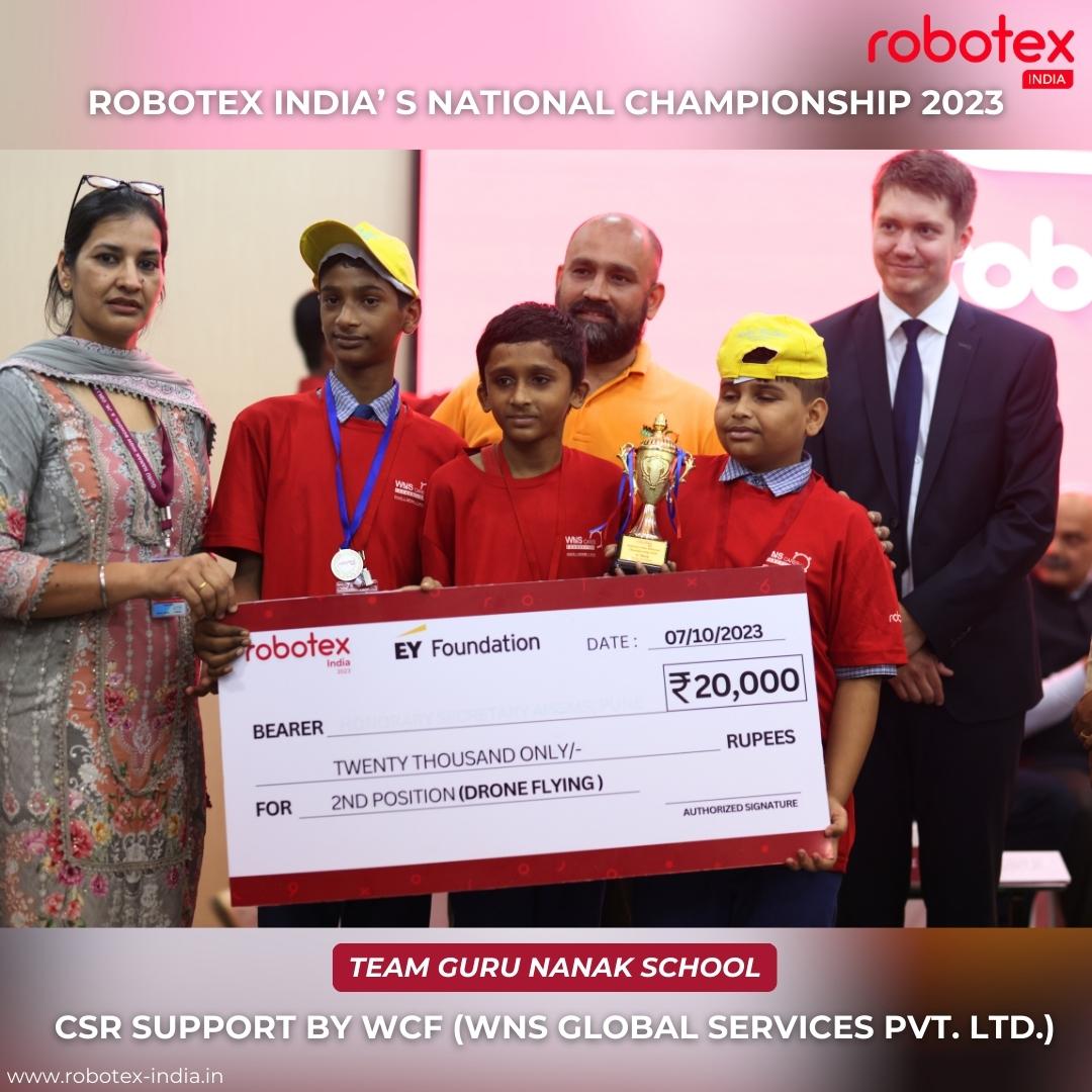 IndiaRobotex's tweet photo. 🙌 #RobotexIndia’s National Championship 2023 🙌
DRONE AVIATION
🥇 1st podium position - Team Maker Fire 👏
🥈 2nd podium position - Team GURU NANAK supported by the CSR efforts of @wnswcf #wnscaresfoundation👏
🥉 3rd podium position - Moon Labs - Team COEP 👏@coep_robotics https://t.co/gG93qDG2ed