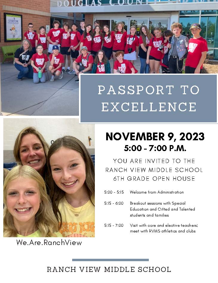 RanchViewMS's tweet image. 📚 Join us at Ranch View Middle School for an amazing journey towards excellence! 🌟✨🚀 Discover the power of knowledge at our Passport to Excellence night.