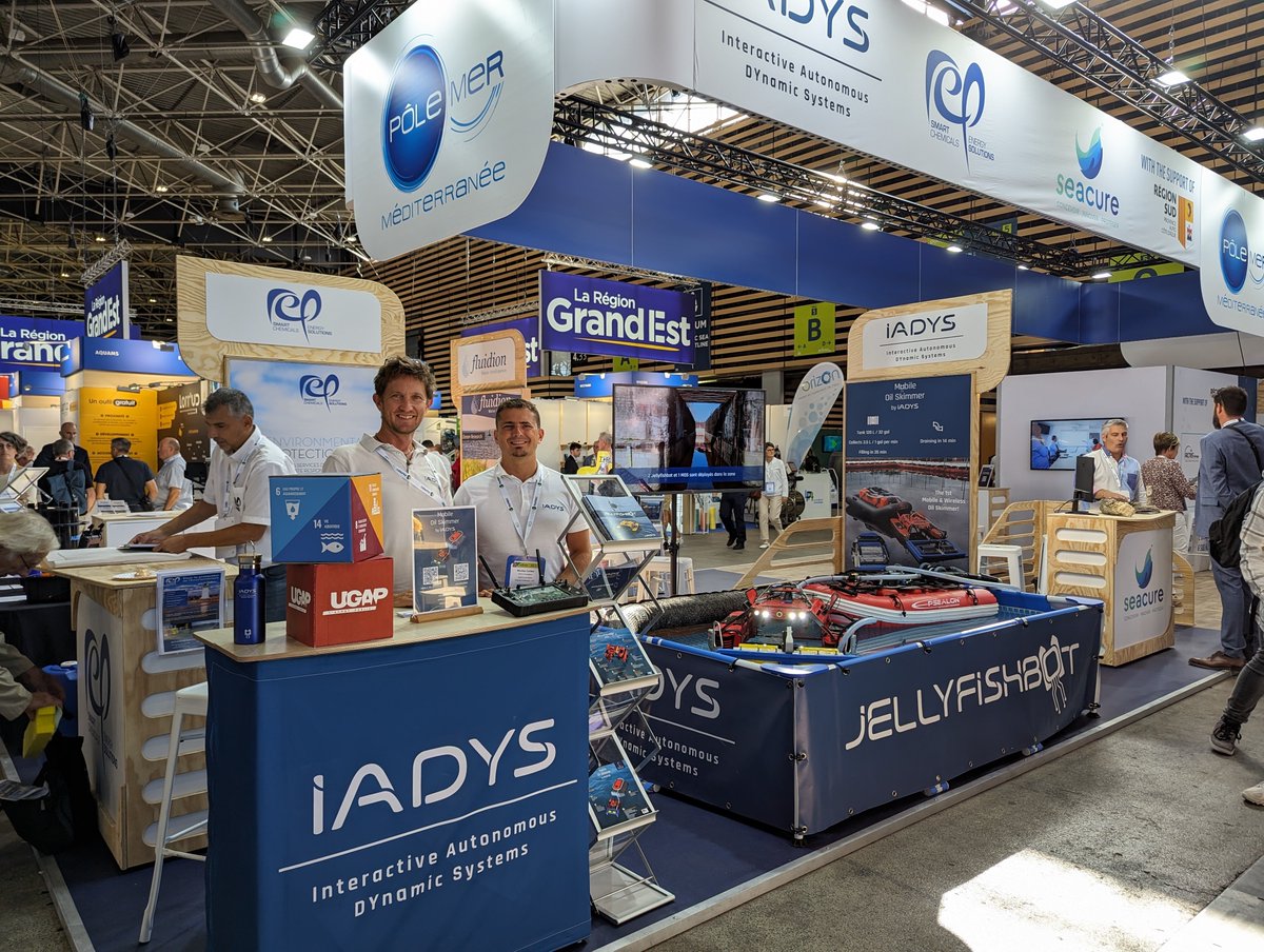 #IADYS présente à <a href="/Pollutec/">Pollutec 2027</a> sa nouvelle gamme de robots #Jellyfishbot EXPERT et un nouveau système inédit d’écrémage d’hydrocarbures destiné au secteur de l’antipollution, le MOBILE OIL SKIMMER #MOS. Retrouvez <a href="/NicolasCarlesi/">Nicolas Carlési</a> Hall 4 sur le stand H020 du <a href="/PoleMerMed/">Pôle Mer Méditerranée</a>  pour une demo