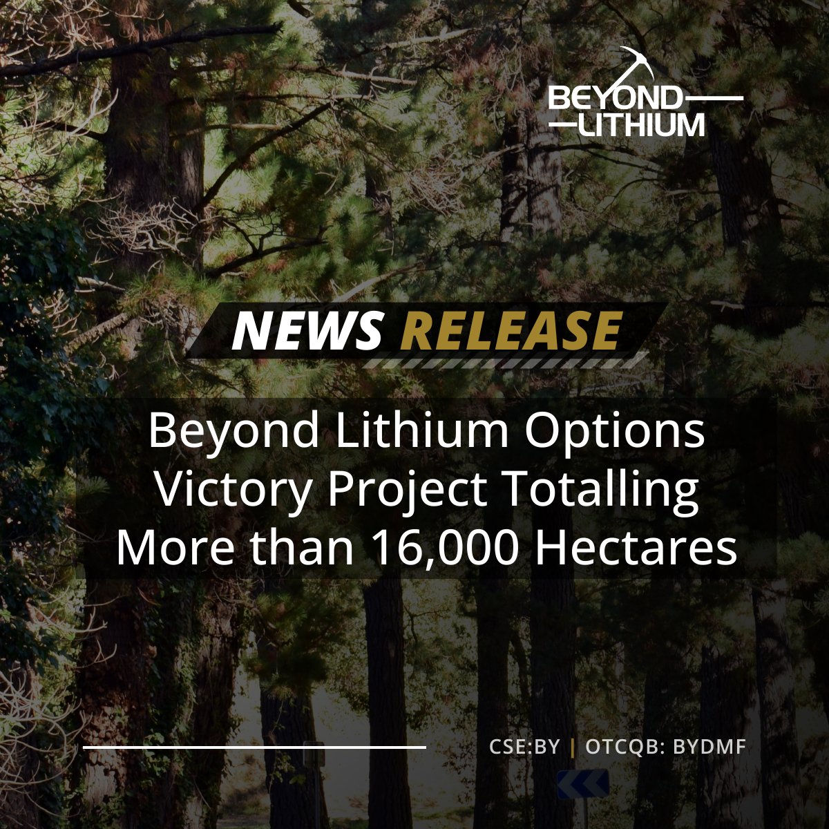 Beyond_Lithium's tweet image. 📢 NEWS RELEASE | @Beyond_Lithium Options Victory Project Totalling More than 16,000 Hectares

Read the full press release here: bit.ly/3PNSvuT

$BY.C $BYDMF #LithiumExploration #NewsRelease #VictoryProject