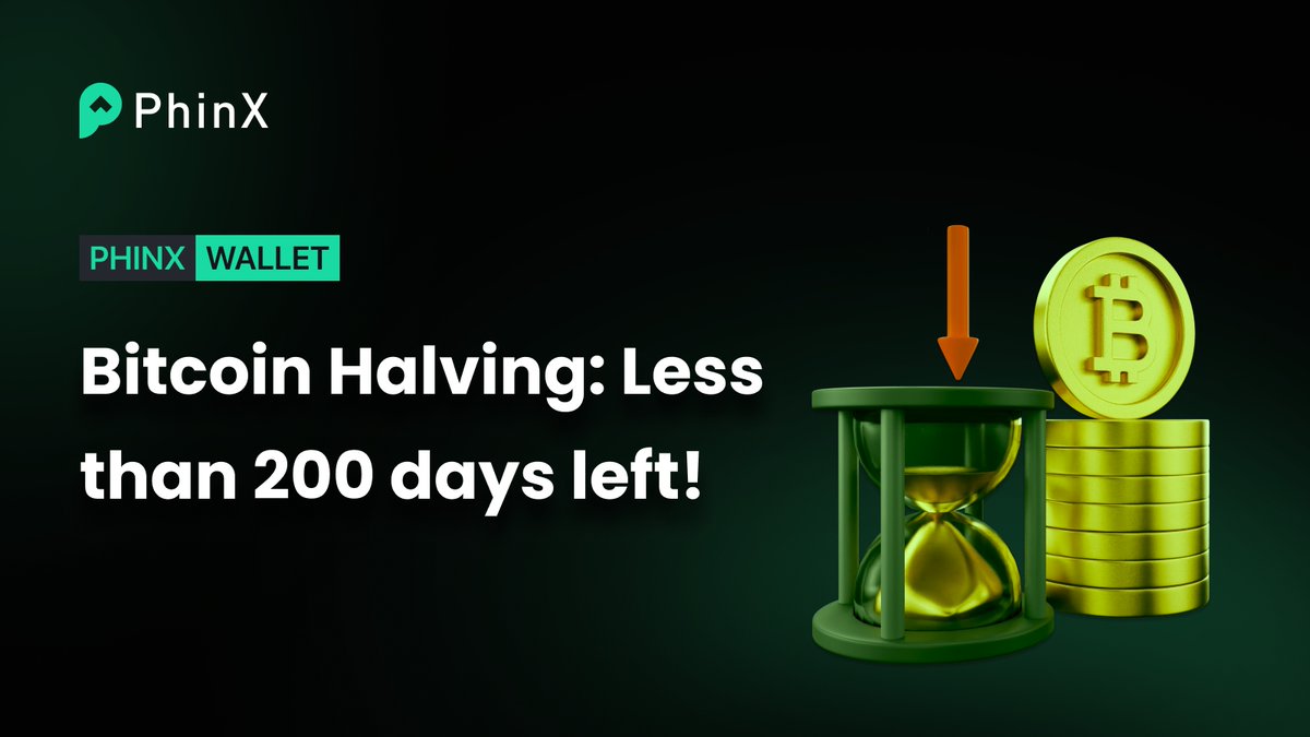 PhinxWallet's tweet photo. The next #Bitcoin halving is set for April 2024. 🚀 These events, occurring every 4 years, cut miners' rewards in half. With all 21 million Bitcoins expected to be mined around 2140, the #crypto world watches closely as miner profitability faces new horizons. ⛏️💰 #PhinX #BTC https://t.co/mh4KDA6GXl