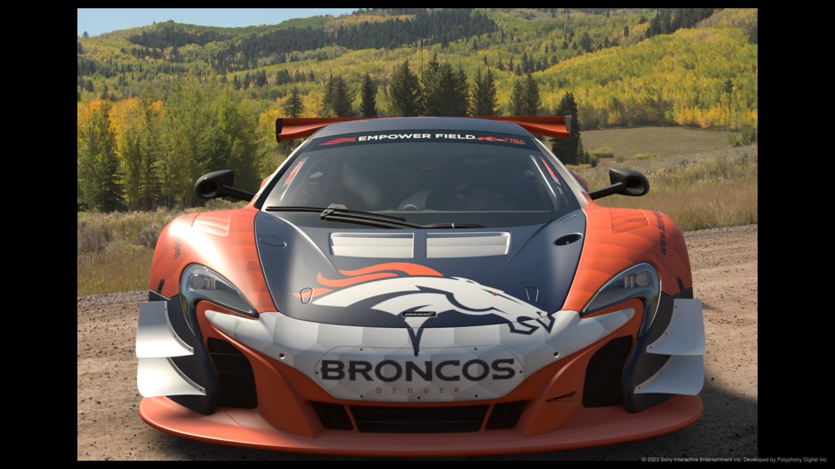 Nerdy_Graham's tweet photo. Denver Broncos McLaren 650S GR3
#GranTurismo #GT7 https://t.co/X2sj1f8KSL