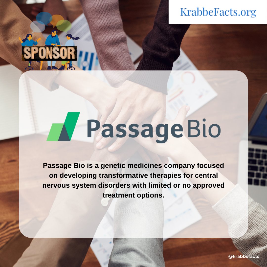 🌟 Introducing our sponsor, Passage Bio! They develop transformative therapies for CNS disorders with limited treatments. Learn more at loom.ly/Ppuc8dk 🌍✨ #KrabbeFacts #PassageBio #GeneticMedicines #TransformativeTherapies