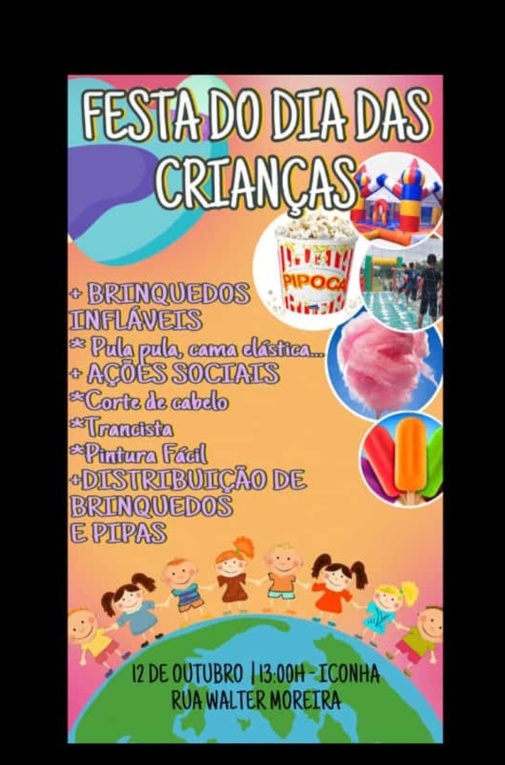 Quinta Feira Rola A Nossa Tradicional Festa De Dias Das Crianças ,  Tragam Seus Filhos E Sejam Muitos Bem Vindos 🎊🎉🥳🥳🥳🥰