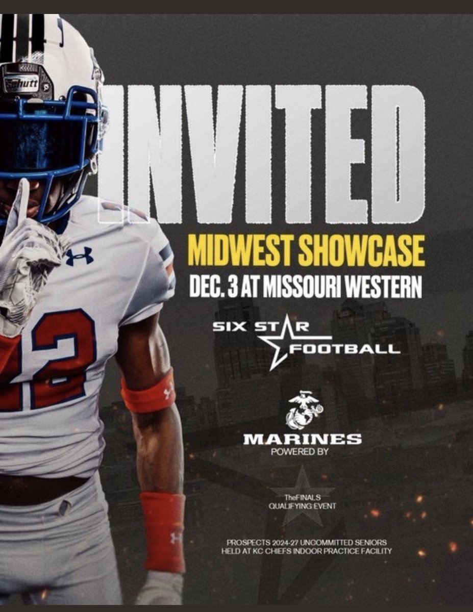 Thanks for the invite!! <a href="/6starfootballKS/">Six Star Football | KANSAS</a>