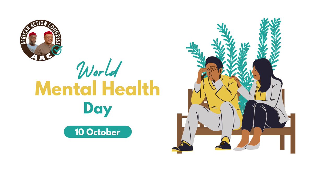 Takebackimo2023's tweet photo. On #WorldMentalHealthDay, let's embrace the beauty of our unique minds! Let's break the stigma around mental health in Nigeria and offer support to those who need it. Together, we can create a more understanding and compassionate world.  #MentalHealthMatters https://t.co/UhYBE2z8zo