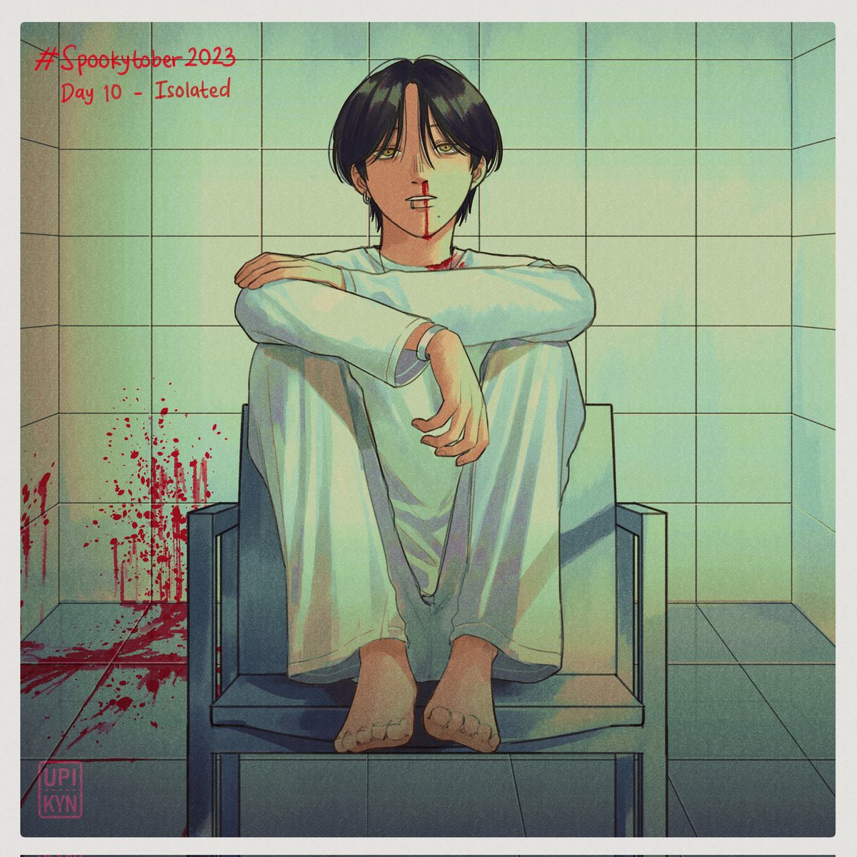 Upi_Kyn9's tweet photo. #spookytober2023 Day 10 - Isolated
"Keep my sanity so I don't get into trouble..."

#oc_tober #spookymonth #ArtistOnTwitter https://t.co/PxZv1CZ1ap