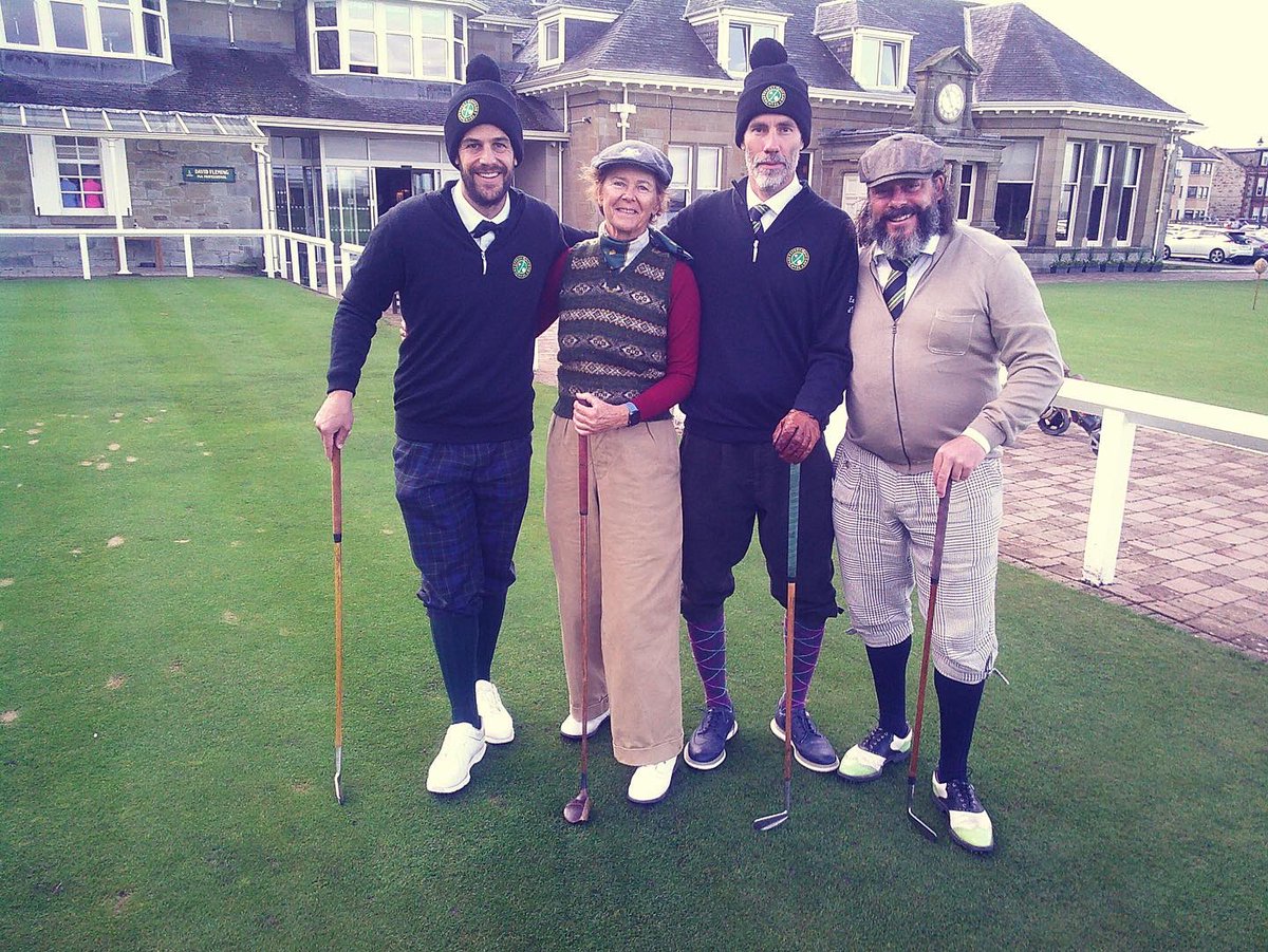 PrestwickGC's tweet photo. World Hickory Open Championship starts @prestwickgc today. Jointly hosted by @Western_Gailes, @Barassie_KBGC 

#linksgolf #prestwickgolfclub  #Ayrshire #hickorygolf https://t.co/mtdXVWWP9A