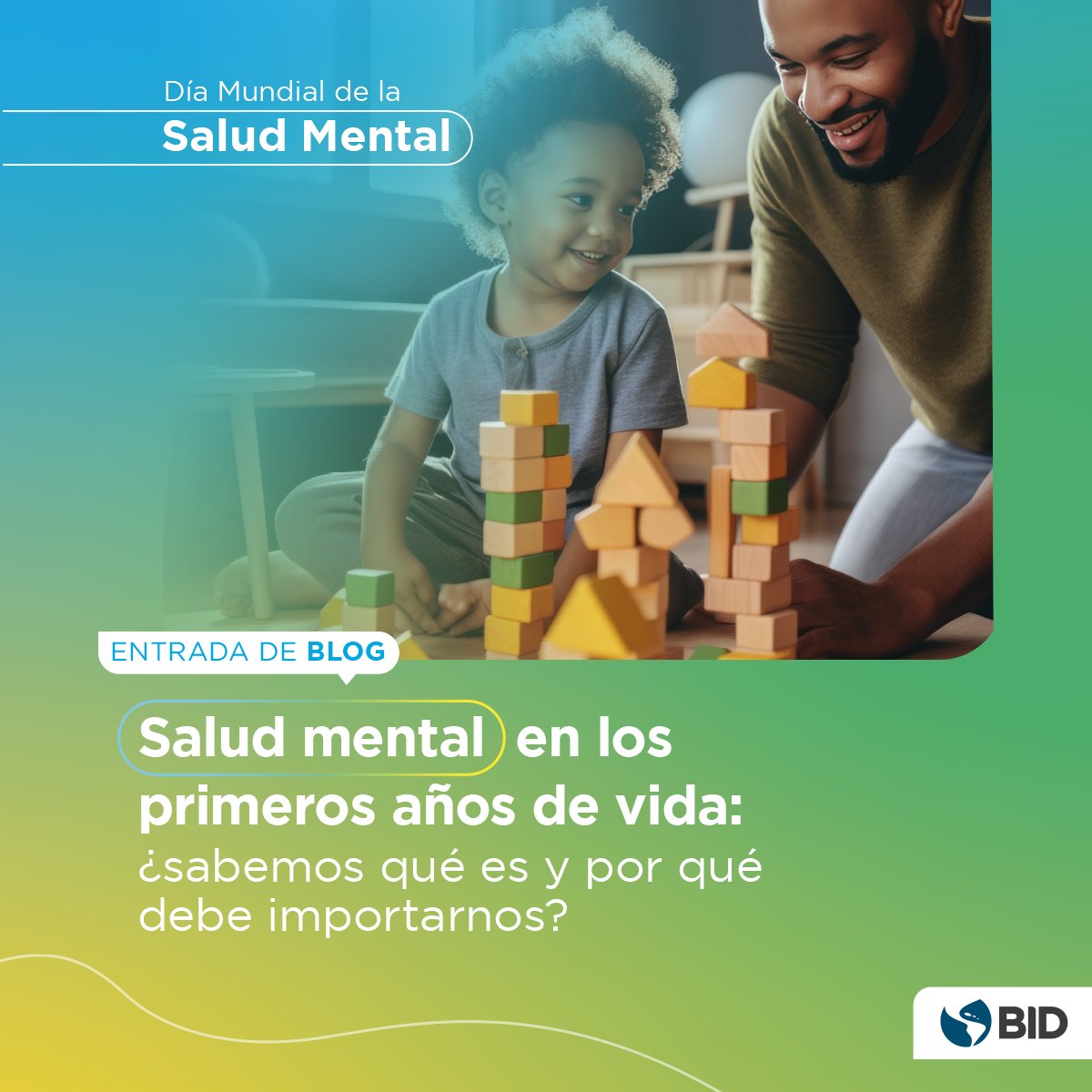 el_BID's tweet photo. 🟢 ¿Sabías que 1 de cada 5 niños de entre 1 a 5 años presentan algún problema de #SaludMental, como ansiedad, déficit de atención, impulsividad, e incluso depresión?

Entérate cómo abordar esta realidad en nuestra entrada de blog: https://t.co/aOxU2JarUu https://t.co/NCerSjzdS3