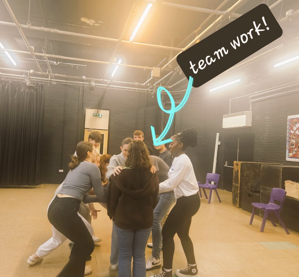 ProductionDrama's tweet photo. Yr 12 this year has a brilliant mix of 'new to' Horsforth and existing @HorsforthSchool students! It has meant the #FranticAssembly workshops have been even more fun in getting to know &amp; trust each other! #Horsforthsixthform https://t.co/nHhynD7o4M