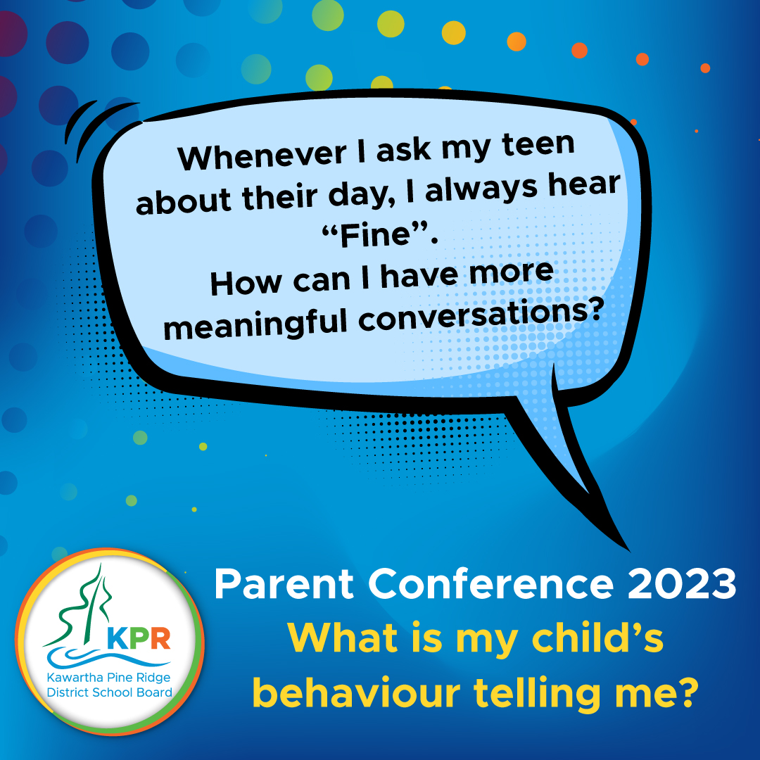 Have you registered for KPR’s Parent Conference? Dr. Jean Clinton will share tips for having meaningful conversations with your child &amp; supporting healthy social behaviours. Learn about our FREE virtual event coming up this Saturday from 9:30 – 11:30am kprschools.ca/en/student-and…