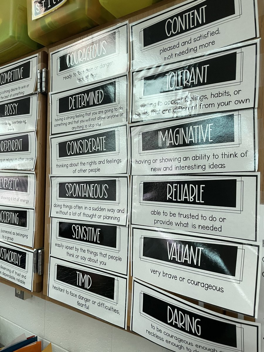 Picking out character traits for our narrative story. What type of character will each of us create?? Can’t wait to get started! #livoniapride
