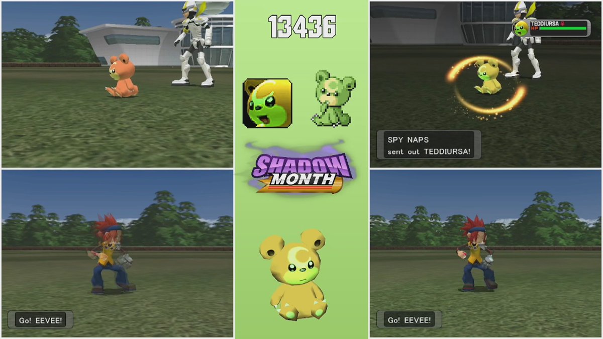 Sphealical_'s tweet photo. ✨Shadow Shiny Teddiursa after 13,436 soft resets!✨

My first shadow shiny and I got it during #shadowmonth !! Will definitely being doing more lock removals in this game, so many cool targets. https://t.co/S4l7O0sabu