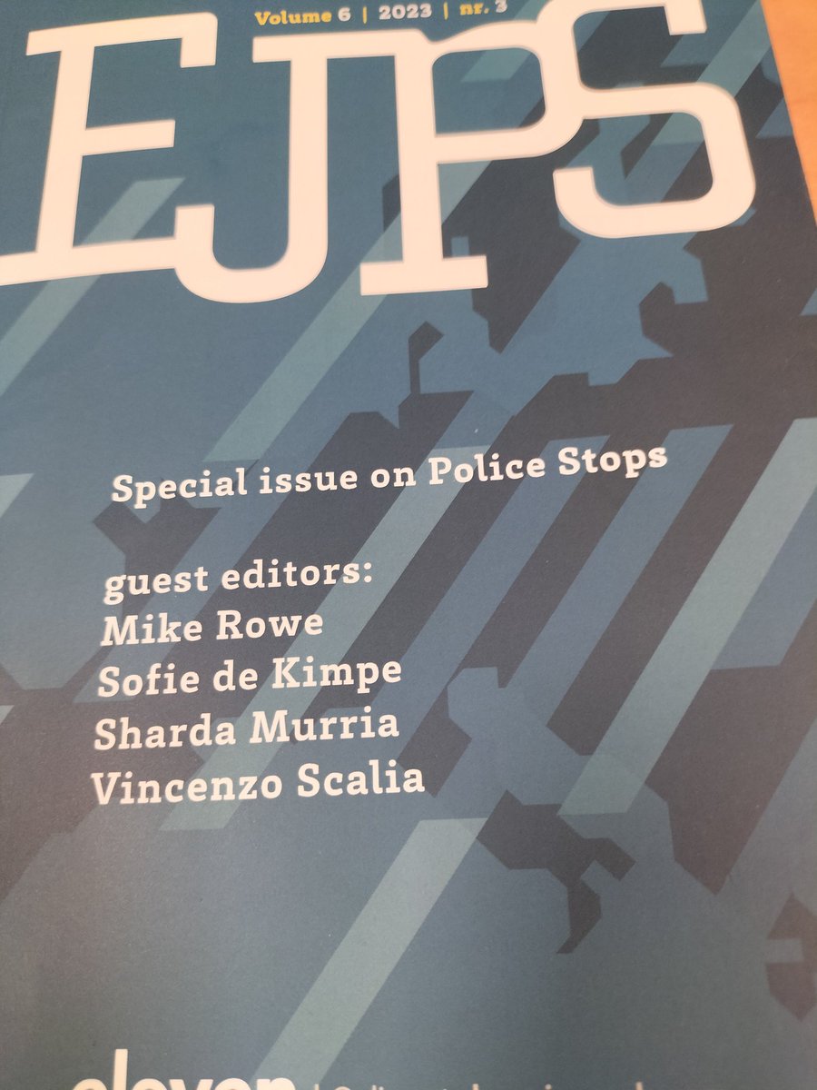 POLSTOPEU's tweet image. Special issue of #ejps on #policestops #stopandsearch has arrived. @COSTprogramme @sofiedekimpe @ScaliaVincenzo @Sharda_24 @BisiAkintoye @livmpa