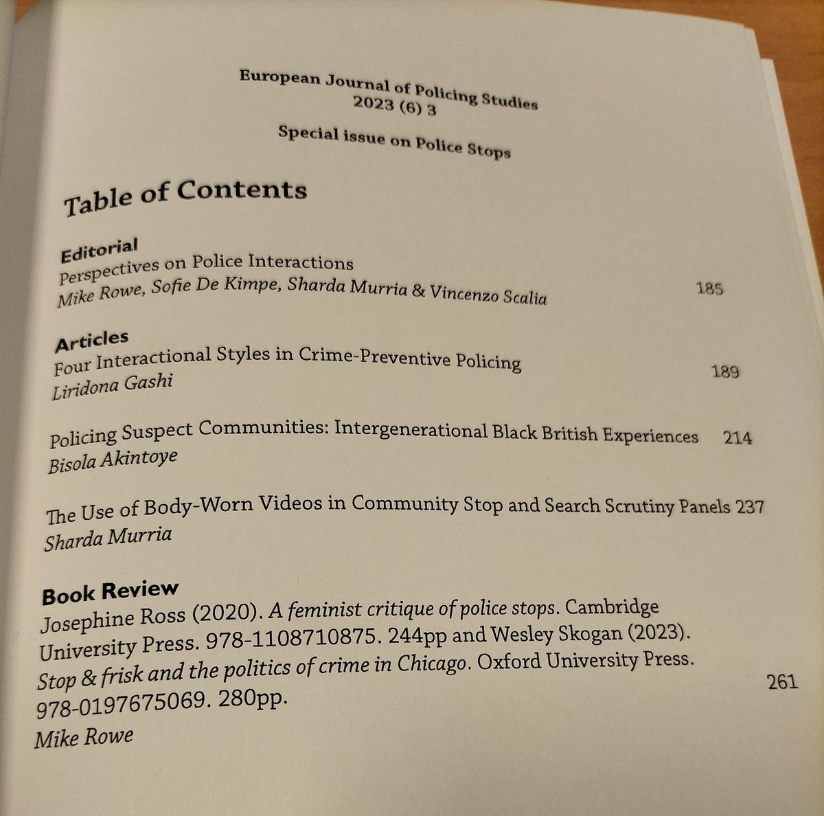 POLSTOPEU's tweet image. Special issue of #ejps on #policestops #stopandsearch has arrived. @COSTprogramme @sofiedekimpe @ScaliaVincenzo @Sharda_24 @BisiAkintoye @livmpa
