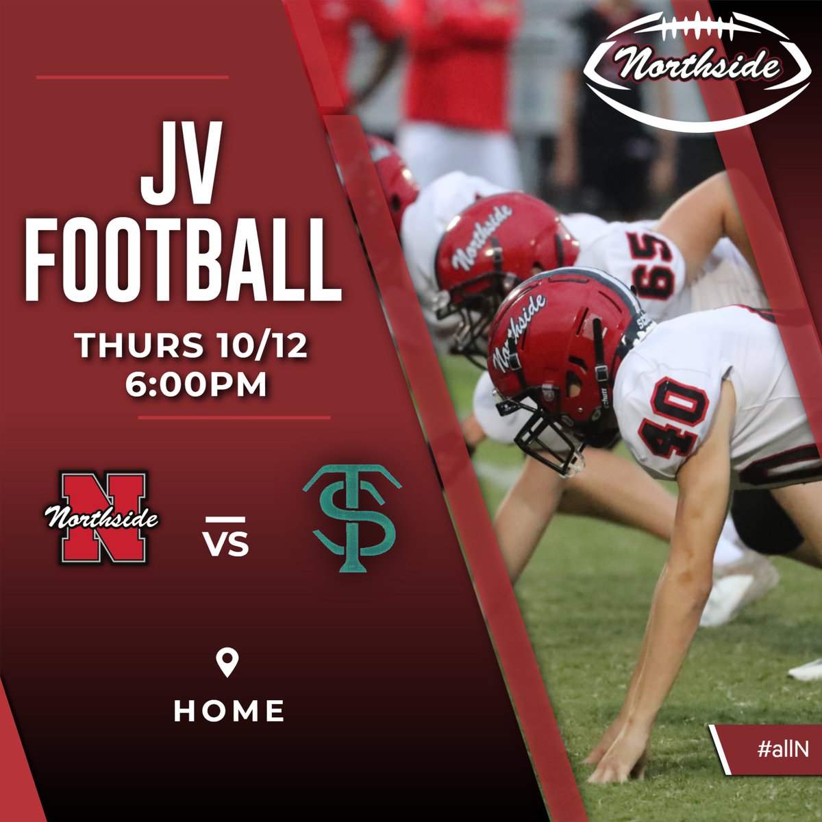 JV Crusaders take on Thomas Sumter at Home this Thursday at 6pm. #allN