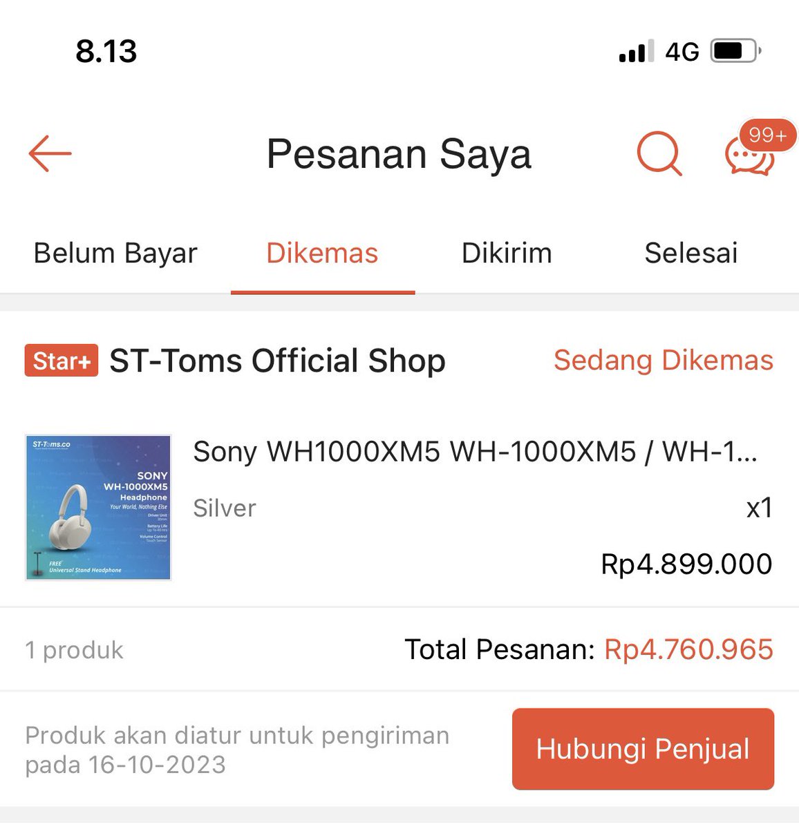 dinaptry_'s tweet photo. DISKON!!!!!!

Headphone SONY WH-1000 XM5 
Si CAKEUPPPPP yg lagi dicari2 😍
Warna silver lagi langka banget bebbbb!!! Gercep di check out di toko iniiiii 
Jangan lupa pakein voucher diskon 300rb nya ya !!!!

👇

https://t.co/pxdM0aAQdf https://t.co/6wQUx7ZWO5