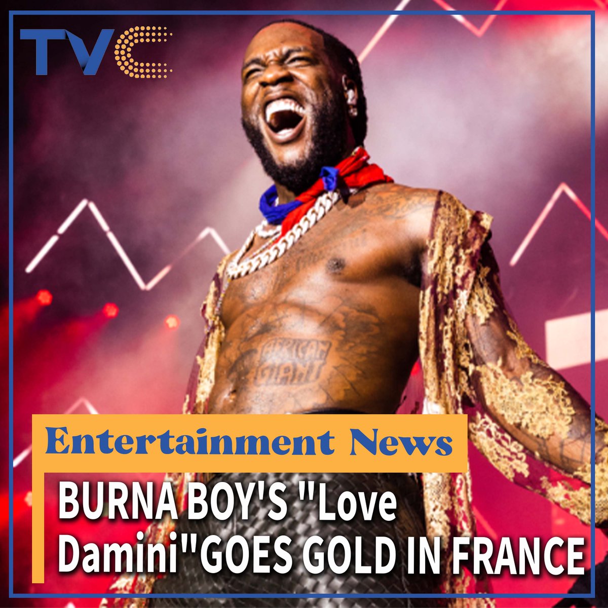 TVCconnect's tweet photo. Congratulations are in order as Burna Boy's album Love, Damini” continues to make waves, even after the release of a new album.
Catch up with the full gist on our website, https://t.co/iMfO3euVwc
Click link in bio to read more.
#tvcconnect https://t.co/wXhclcxs4I