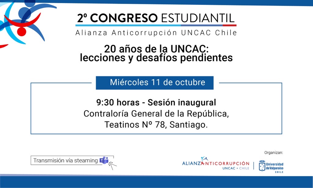 AlianzaUNCAC's tweet photo. 👋¡Este miércoles tenemos una cita! Se cumplen 20 años desde que la #UNCAC se adoptó 🥳y para ello tenemos una gran sesión inaugural del #CongresoEstudiantilAA con un panel de lujo. 🫡https://t.co/AOfgg0f6Fg https://t.co/CUHUNg3WJZ