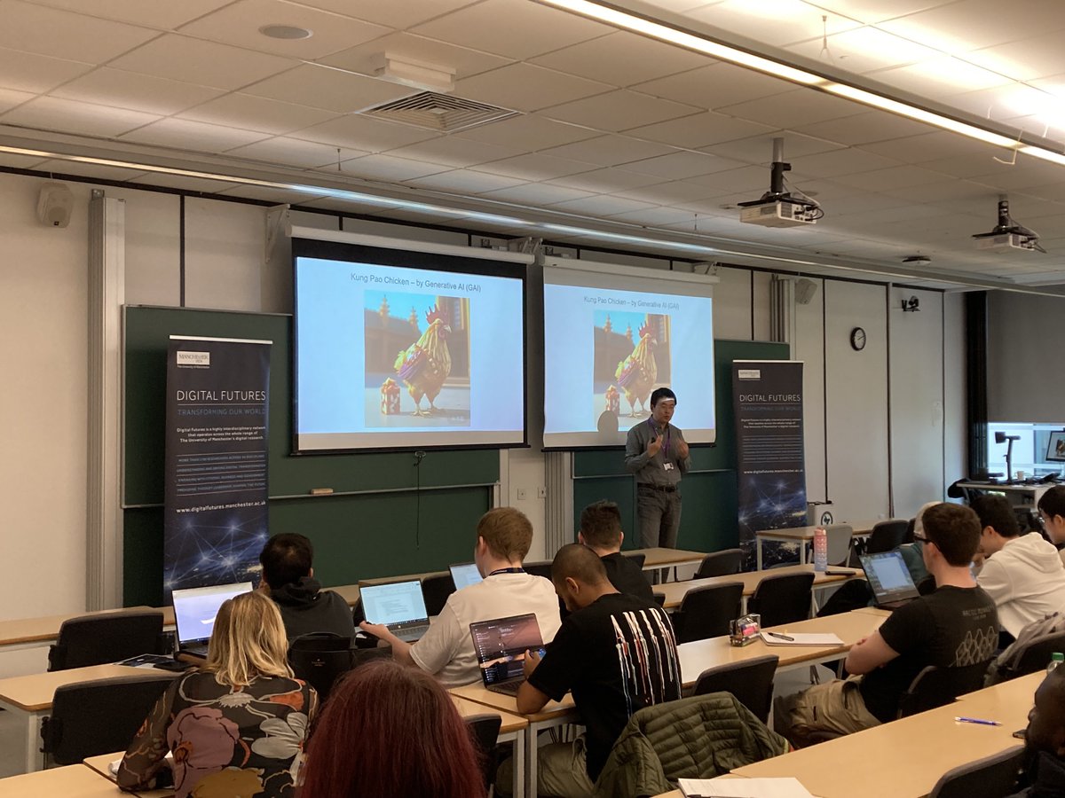 DigitalUoM's tweet photo. The October edition of the Digital Trust and Security Series has started💡! Dr Youcheng Sun (@theyoucheng), @OfficialUoM Lecturer in #cybersecurity, is discussing the intellectual property protection of #deeplearningmodels🖥️. Follow along to see what we get up to! @UoM_CDTS #AI https://t.co/2ZddLAYkcA