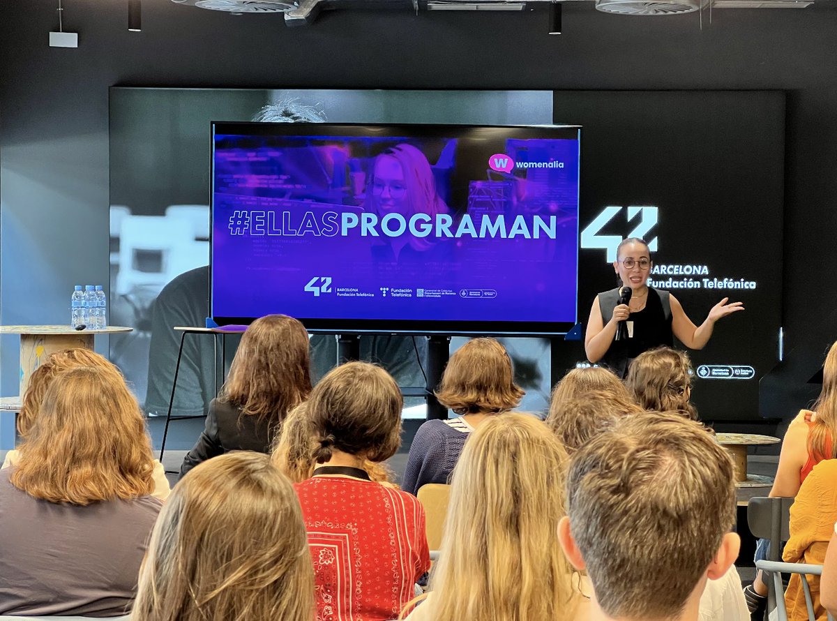fundacionTef's tweet photo. Junto a @womenalia celebramos #EllasPrograman, jornadas pensadas para promover el talento femenino #STEM. #AdaLovelaceDay

https://t.co/fl5hplWqAi https://t.co/dItuCFSCbb