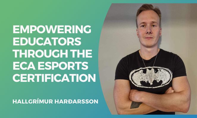 Hallgrímur Harðarsson, a teacher in #Iceland, recently earned his ECA #esports #youth #coaching certification.👏 Read his story &amp; learn how he's leveling up his esports class with the ECA coaching certification. 🔗bit.ly/3QahsCn