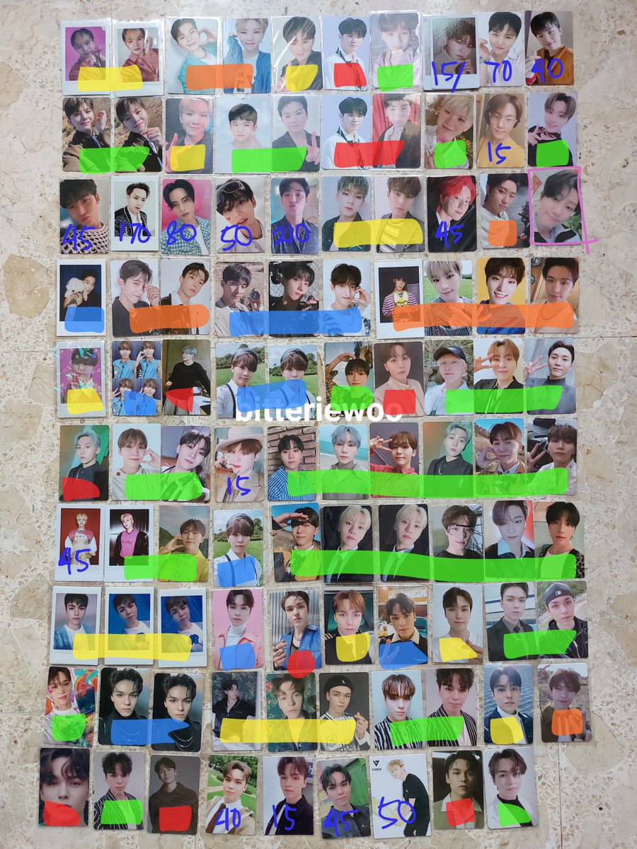 bitteriewoo's tweet photo. ❗️HELP RT❗️
WTS PC SEVENTEEN 

❤️ 10k 💚 20k 🧡 25k 💙 30k 💛 35k
🟪 kotak pink = offer (sorry gatau pasaran)

📢 pict 1 &amp; 2, kasih ke yang take banyak. yang bantu jual/sharing nanti aku kasih bonus yang sharingin🥹🫶🏻🙏🏻 https://t.co/QU77h0Jk3F
