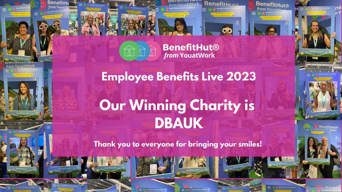 Sarah Floyd from Trethowans was our lucky winner at #EBLive23 and we'll be donating £150 to her favourite charity <a href="/DBA_UK/">DBAS UK</a>

Thank you to everyone for lending us your smile.😀

#benefitsthatmakeyousmile #workplacewellbeing #employeebenefits
#employeediscounts
#rewardandrecognition