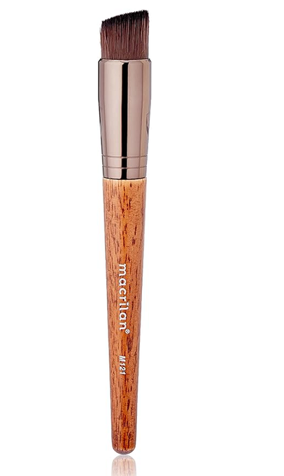 Pincel profissional para base kabuki chanfrado – Linha M – M121, Macrilan
