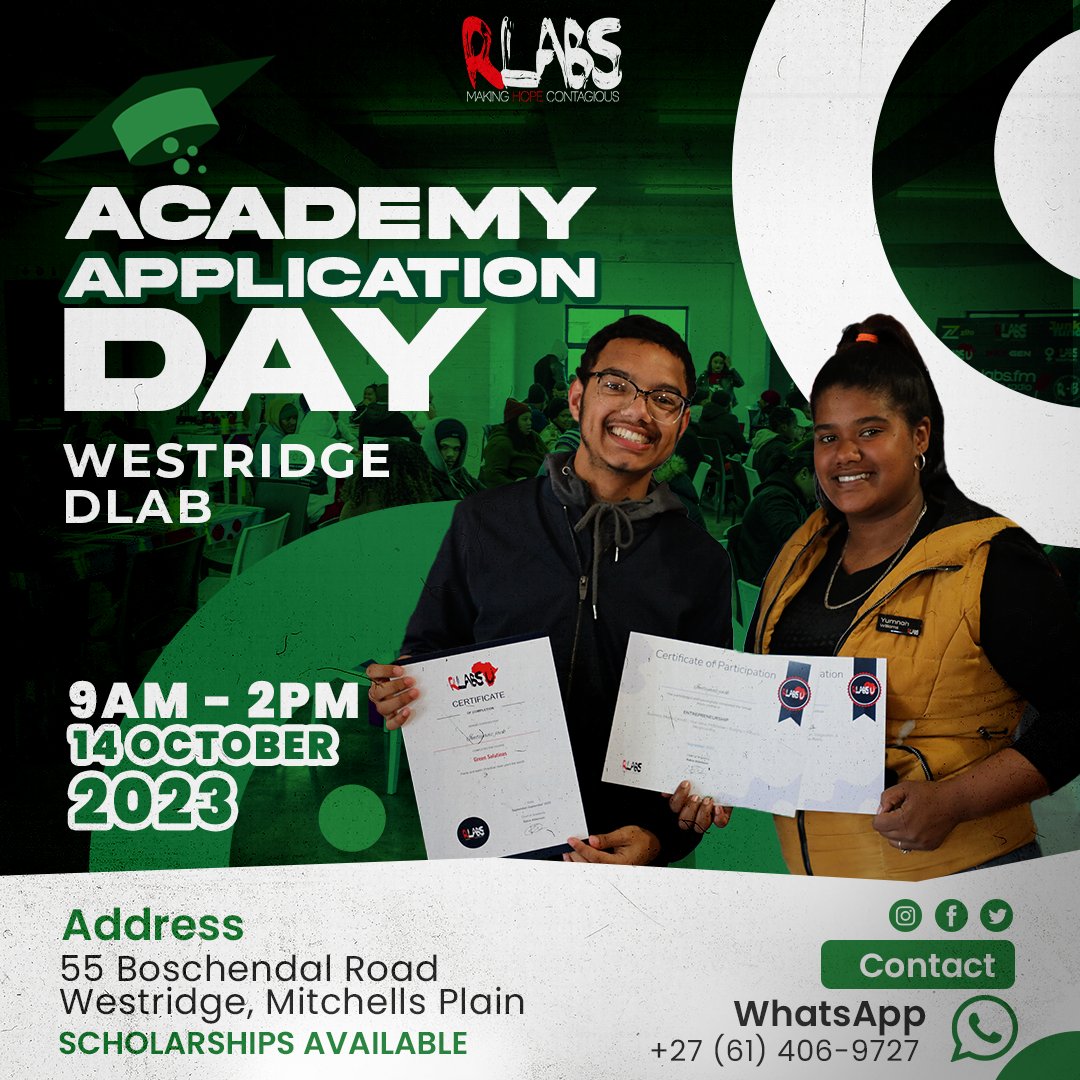 RLabs's tweet photo. #RLabs Academy Application Day!
Join us for an unforgettable #ApplicationDay experience! Where you can Discover exciting opportunities and connect with a community of like-minded individuals.
Don't miss out on this chance to Learn, Grow, and explore new possibilities. https://t.co/ABR50ZMlhT