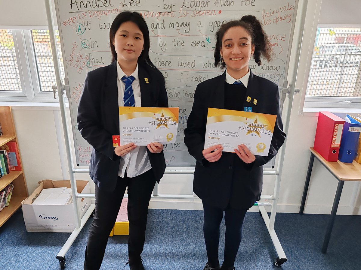 MissMit77's tweet photo. Well done to our amazing young writers that will appear in the new @YoungWritersCW Annual Showcase 2023 anthology!
Great job, GuanYi and Nelkelly!

@StAndrewsRCSec 
@lol_kearns 
@HelpMeMrsG https://t.co/wB6UWzo0O8