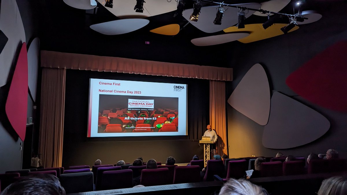 SoundAssociates's tweet photo. We are in Derby today, enjoying catching up with @Cinema_UK  and industry colleagues https://t.co/IyhOnP5pl9