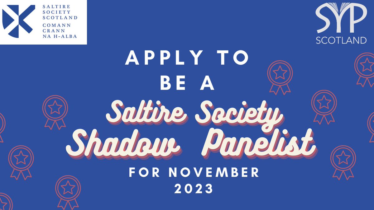 The Society of Young Publishers Scotland are delighted to announce that we are partnering with the Saltire Society to give you the chance to be on a shadow judging panel for Scotland's National Book Awards!🏅📚