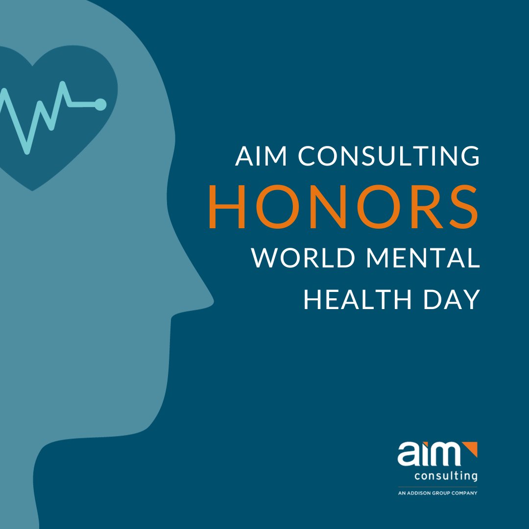 AIMconsults's tweet photo. AIM commemorates World Mental Health Day. Together, we can create a compassionate and understanding community where everyone's mental health matters.  #WorldMentalHealthDay https://t.co/e8l9W5wIVL