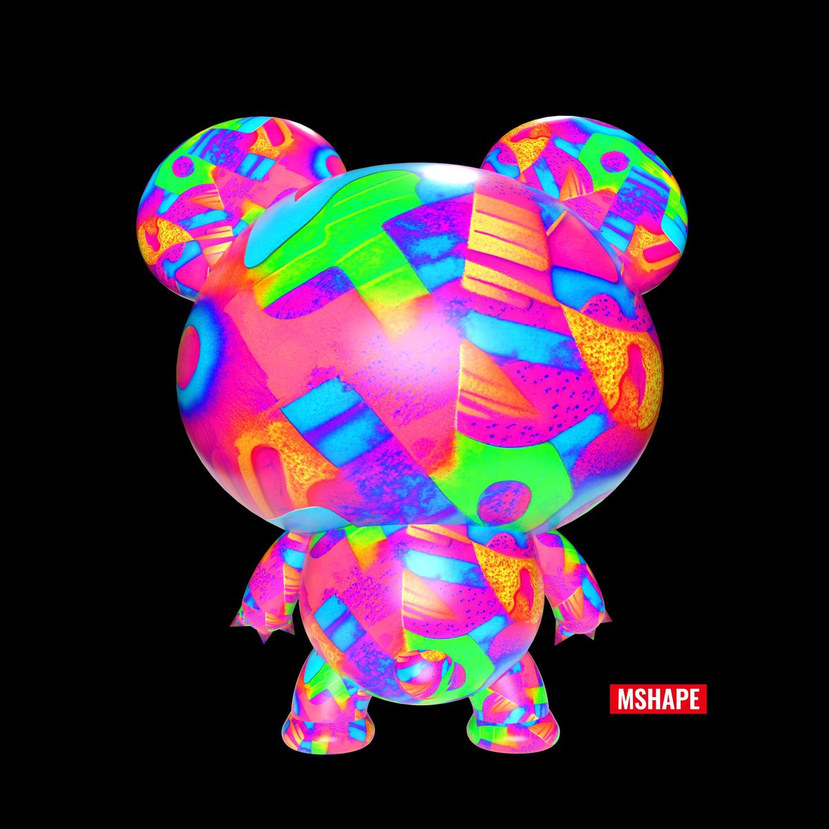 mshape27's tweet image. 今度のBACKUMAはHEXAでfunkyです‼️まだまだBACKUMAです🙇‍♀️🙇‍♂️🙇
#HEXANFT 
#backuma 
#mshape 
#後向きのくま