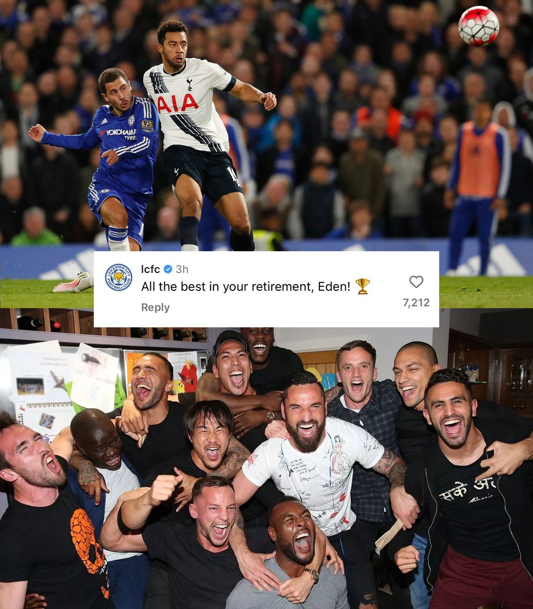 CFCBlues_com's tweet photo. Leicester City in Eden Hazard's Instagram replies 🤣💙 https://t.co/62rcJQf3Wp