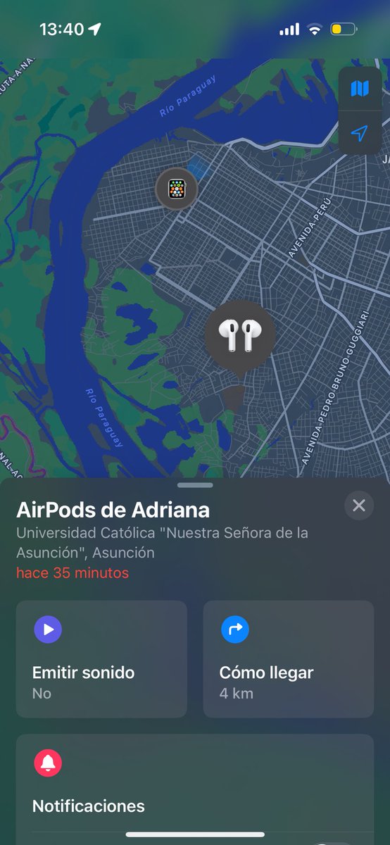 ayisb_'s tweet photo. AYUDA POR FA!!
Ayer me me cayó mi AirPod 3 sobre Ayolas casi Ygatimi entre las 9 y las 9:30 am. La última conexión me marca que fue en la UCA. Rt por fa por si alguien ve que están ofreciendo 
@GiaAlfieri @aisman6 @rita_re_pulsa @menchibarriocan https://t.co/iQvWrLfOqm