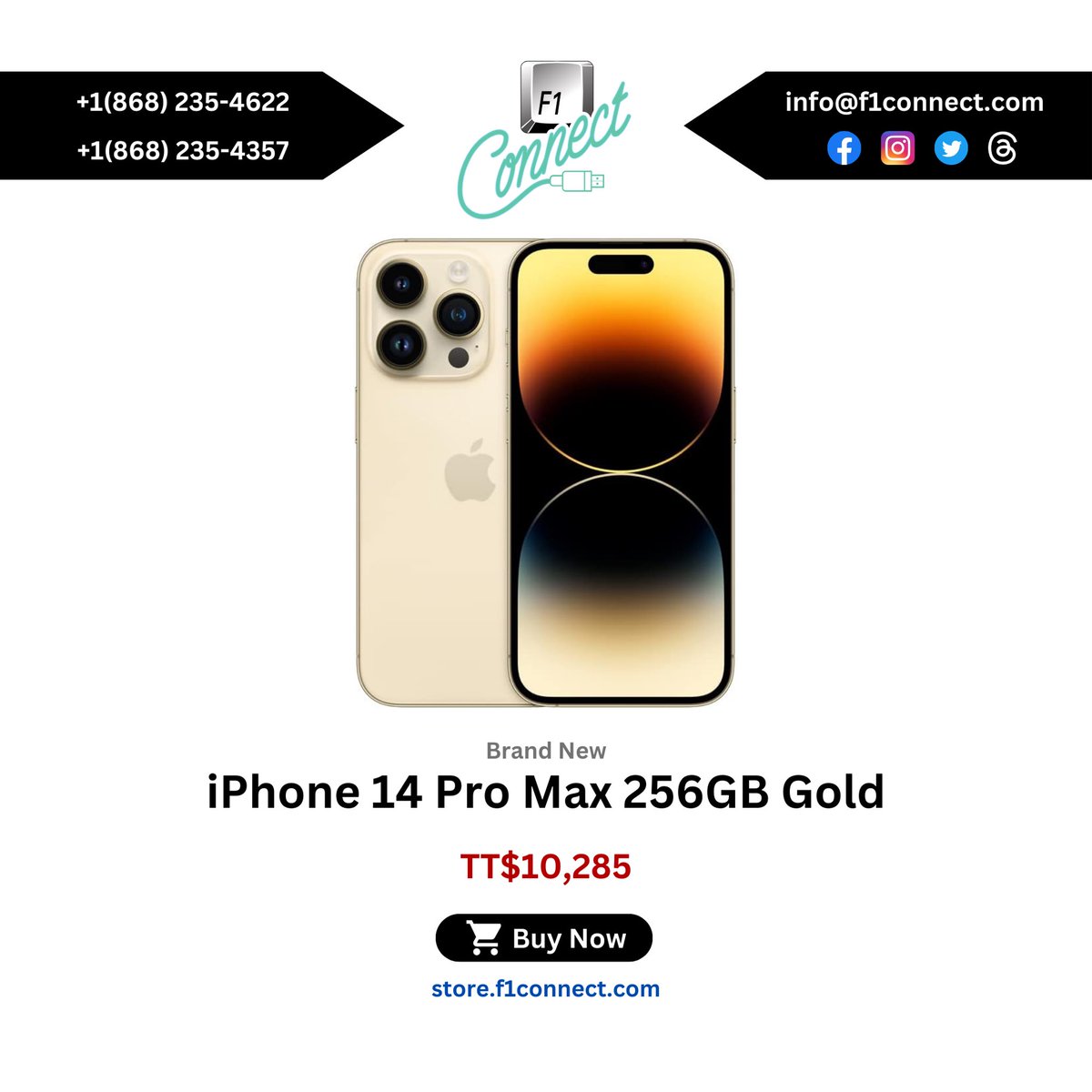 f1connectltd1's tweet photo. Get the most out of a phone with the iPhone 14 Pro Max. Available at F1 Connect.

Our prices:
iPhone 14 Pro Max 128GB - $9,390
iPhone 14 Pro Max 256GB - $10,285

Visit our website: https://t.co/K1Y1m6ZVRc
Visit our store: https://t.co/Zz41zEWbN3 https://t.co/jeqm39ft24